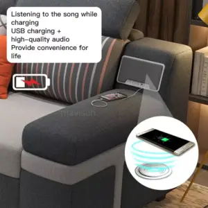 | كنب سرير مع مساحة تخزين فاخرة