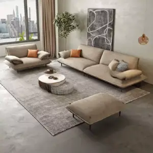 كنب مودرن جلد بتصميم ايطالي فاخر