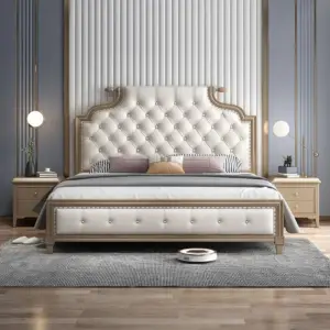 سرير مع كومود بتصميم عالي الجودة