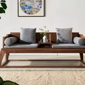 | كنب خشب ثنائي بتصميم حديث