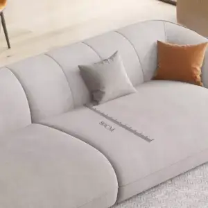 | كنب صاله مع ظهر منحني مريح وفخم