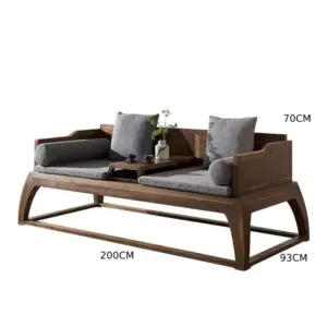 | كنب خشب ثنائي بتصميم حديث