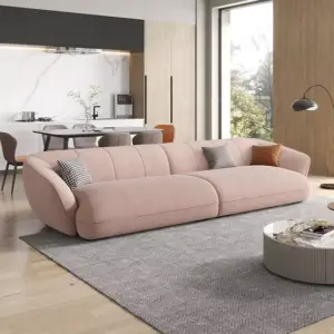 | كنب صاله مع ظهر منحني مريح وفخم