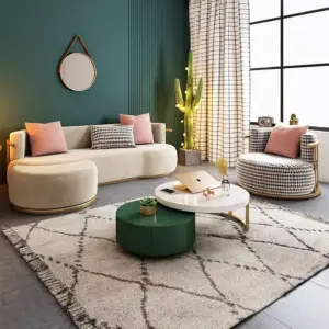 | كنب مودرن مخملي فاخر تعكس الأناقة والجودة