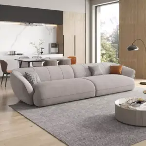 | كنب صاله مع ظهر منحني مريح وفخم