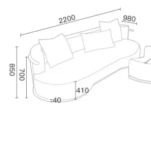 | كنب مودرن مخملي فاخر تعكس الأناقة والجودة