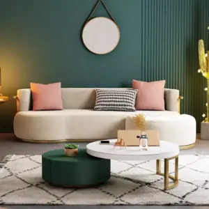 | كنب مودرن مخملي فاخر تعكس الأناقة والجودة