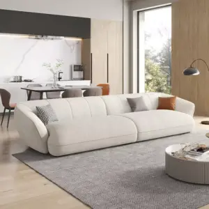 | كنب صاله مع ظهر منحني مريح وفخم