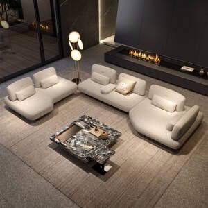 | كنب زاوية بتصميم اوروبي متميز