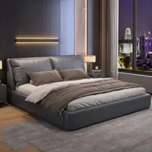 سرير جلد مميز بتصميم فاخر وانيق 2 | سرير جلد مميز بتصميم فاخر وانيق