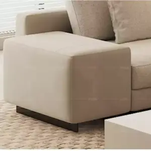 | كنب زاوية بضلع منحني بتصميم اوروبي