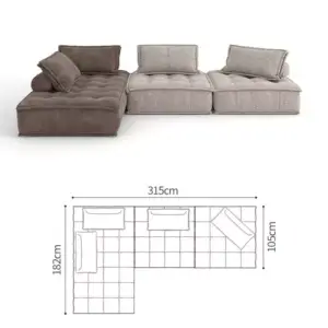 كنب زاوية مودرن قماش من تصميم رومانتي 7 | كنب زاوية مودرن قماش من تصميم رومانتي