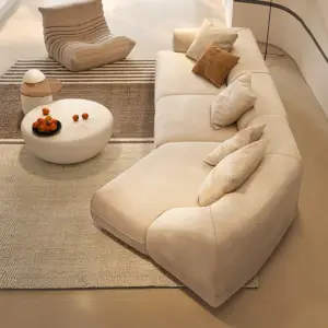 | كنب زاوية منحني بتصميم حديث