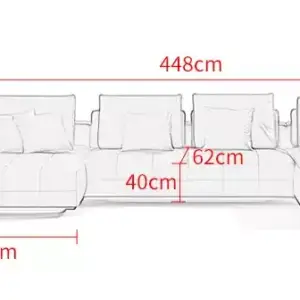 | كنب زاوية مودرن من الطراز الايطالي الفخم