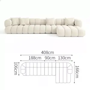 | كنب زاوية مريح بتصميم مميز و فاخر