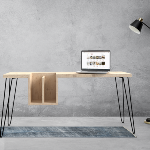 مكتب خشبي بخزانة مبتكرة 1 مكتب خشبي بخزانة مبتكرة