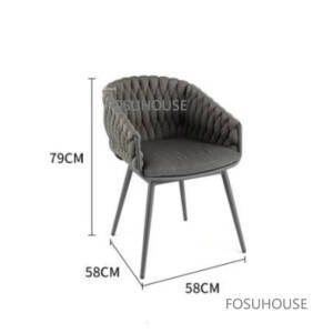 | طاولة طعام 1.8سم مع مقاعد فاخرين عدد 6