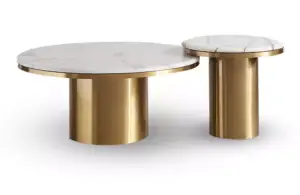 طاولة قهوة مزدودجة فخمة