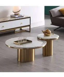 طاولة قهوة مزدودجة فخمة