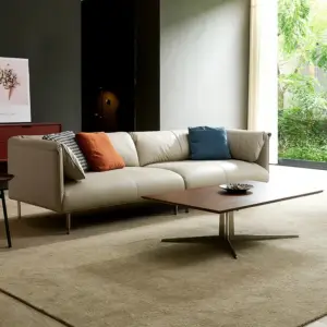 | كنب جلد موردن بتصميم أنيق