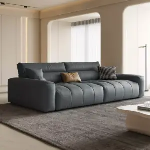 كنب جلد مودرن فاخرة لغرفة المعيشة 5 | كنب جلد مودرن فاخرة لغرفة المعيشة