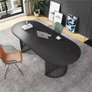 مكتب مع وحدة جانبية بتصميم فاخر