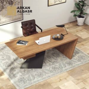 مكتب مائل بتصميم خشبي فاخر
