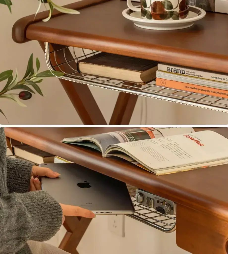 مكتب خشبي بتصميم بسيط و مميز