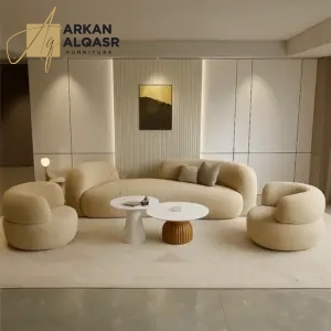 كنب فاخر بطابع مريح – تصميم واسع بتنجيد ناعم – قاعدة خشبية متينة وألوان مميزة 12 كنب-