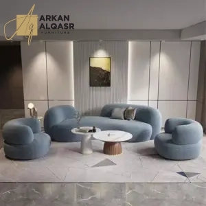 كنب فاخر بطابع مريح – تصميم واسع بتنجيد ناعم – قاعدة خشبية متينة وألوان مميزة 10 كنب-2
