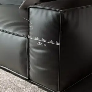 | كنب مودرن من جلد بتصميم ايطالي