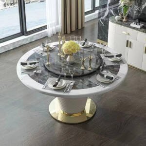 طاولة طعام رخام فاخرة علي الطراز الأوروبي 3 | طاولة طعام رخام فاخرة علي الطراز الأوروبي