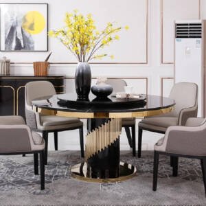 طاولة طعام رخام دائرية 3 | طاولة طعام رخام دائرية