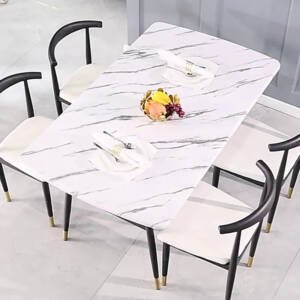 | طاولة طعام مع كراسي بتصميم فاخر