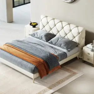 سرير اوروبي بتصميم حديث مع 2 كومودينة