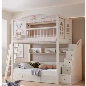 سرير نوم اطفال مع مكتب وخزانة 4 | سرير نوم اطفال مع مكتب وخزانة