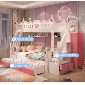 | سرير أطفال كوين فاخر – تصميم فاخر مبطن – قاعدة خشبية متينة – متوفر بألوان متعددة