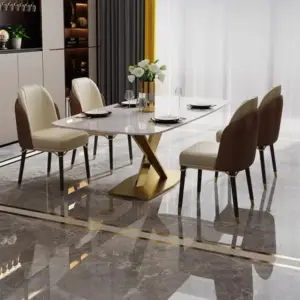 | طاولة غرفة طعام رخامية فاخرة