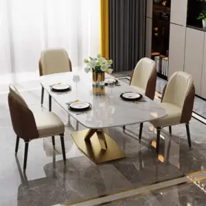 | طاولة غرفة طعام رخامية فاخرة
