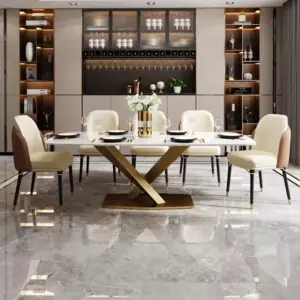 طاولة غرفة طعام رخامية فاخرة 