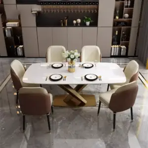 طاولة غرفة طعام رخامية فاخرة 