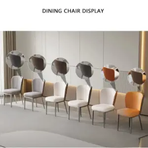 | طاولة طعام بقاعدة متينة مع كراسي مودرن