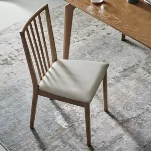 كرسي طاولة طعام جلد فاخر