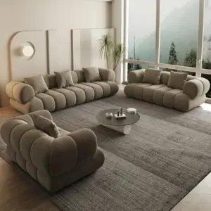 كنب بتصميم هندسي أنيق – راحة فائقة وتنجيد فاخر – لمسة فخمة لغرفة المعيشة العصرية 1 كنب بتصميم هندسي أنيق – راحة فائقة وتنجيد فاخر – لمسة فخمة لغرفة المعيشة العصرية