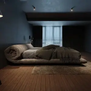 | سرير متميز فاخر منخفض مع مرتبة مميزة