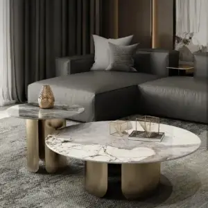 طاولة قهوة رخام بتصميم مميز