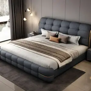 سرير نوم بتصميم انسيابي مودرن