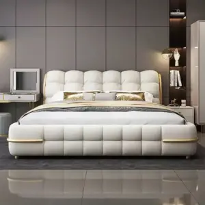 سرير نوم بتصميم انسيابي مودرن