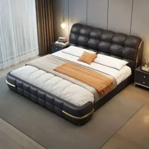 سرير نوم بتصميم انسيابي مودرن