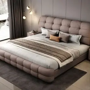 سرير نوم بتصميم انسيابي مودرن